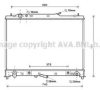 AVA QUALITY COOLING MZ2245 Radiator, engine cooling